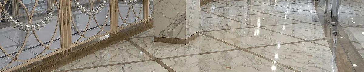 Beautiful marble floor professionally installed in Nashville, TN